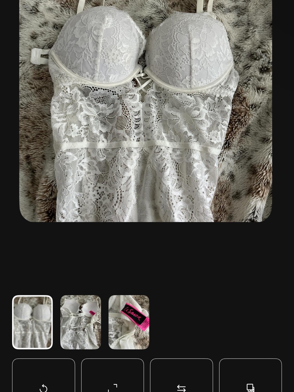 La SENZA White Lace lingerie